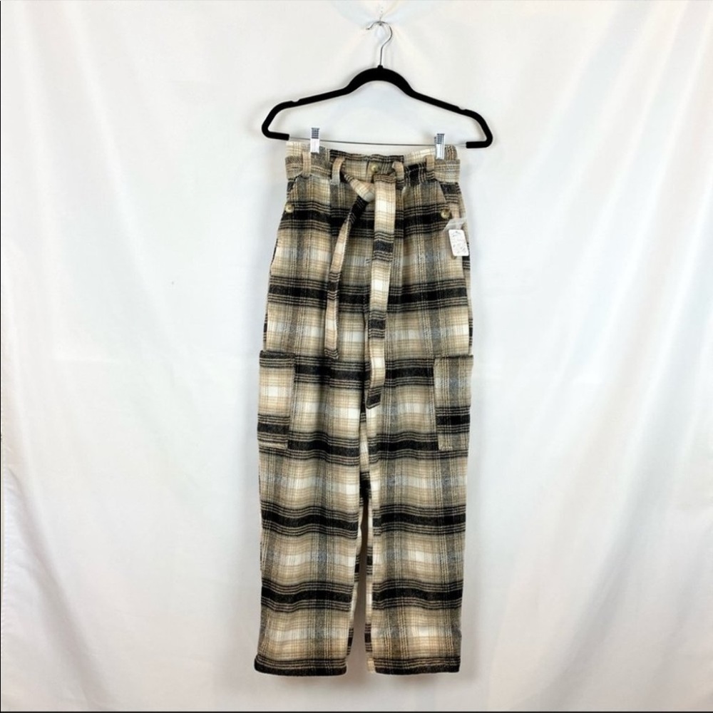 NWT Free People Kye Wool Flannel Paperbag Pants - Picture 4 of 8